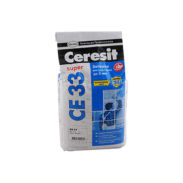 Затирка Церезит (Ceresit) CE 33 (2-5мм) Светло-коричневый (2кг)